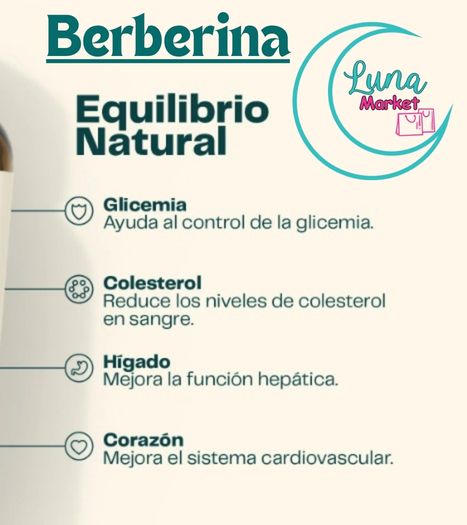 Berberina 1200 mg con Canela  60 caps