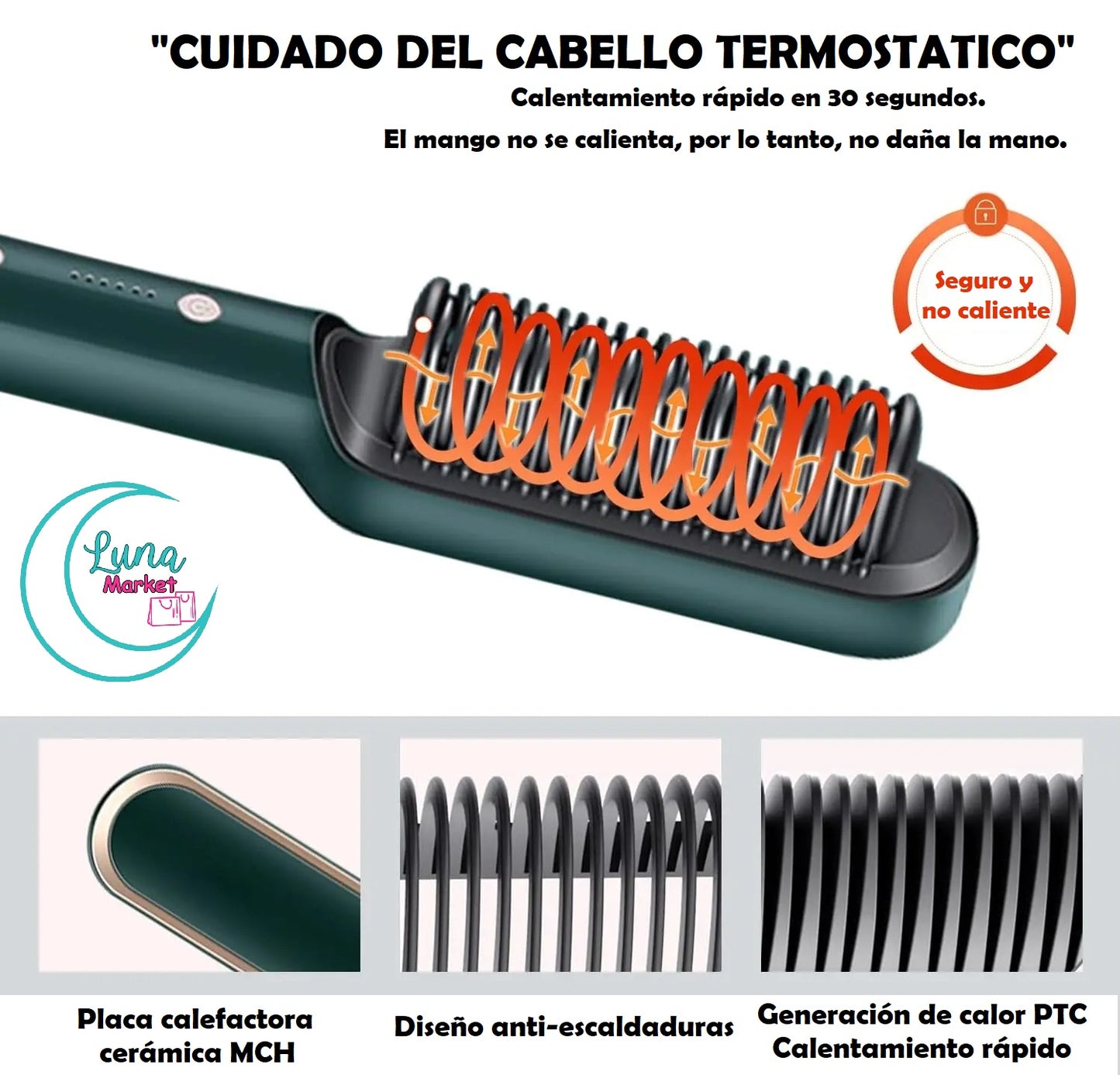 Cepillo Alisador Multifuncional