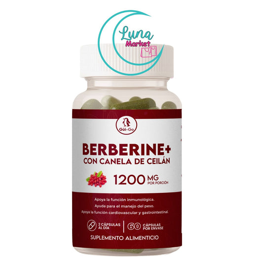 Berberina 1200 mg con Canela  60 caps